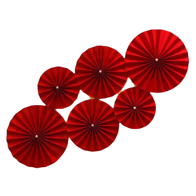 Wedding Room Decoration suit Wedding Wedding Wedding Character Fan Flower Wedding Man's New House Living Room Bedroom Decoration Wedding Color Fan Flower