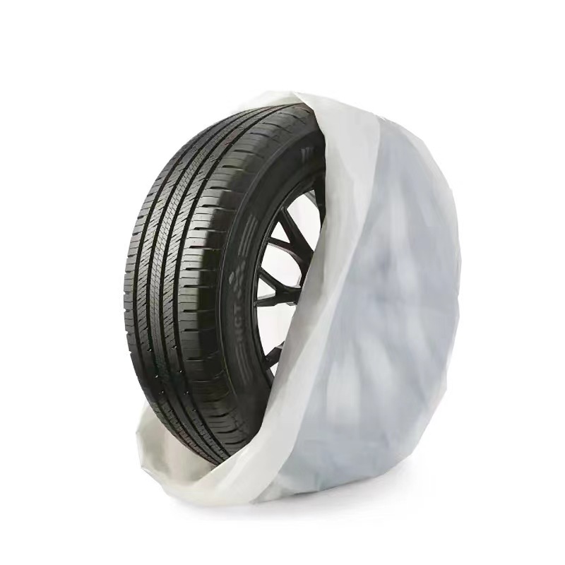 Factory Direct supply car disposable plastic tire bag universal car tire storage bag spare tire cover