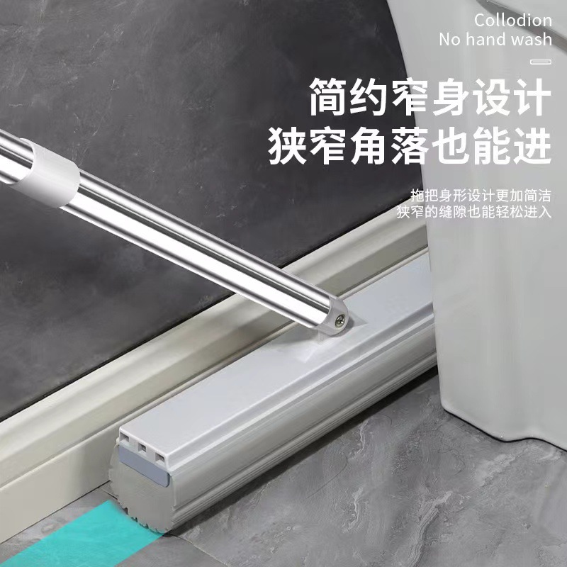 Rubber cotton scraping mop hand-free flat mop household lazy mop squeeze water mop bucket manufacturers wholesale