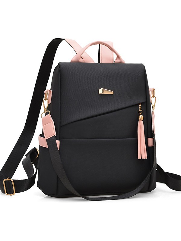 Anti-Theft Backpack Women's Cross-Border New Fashion Waterproof Leather Film Imitation Pu College School Bag Casual Travel Small Backpack