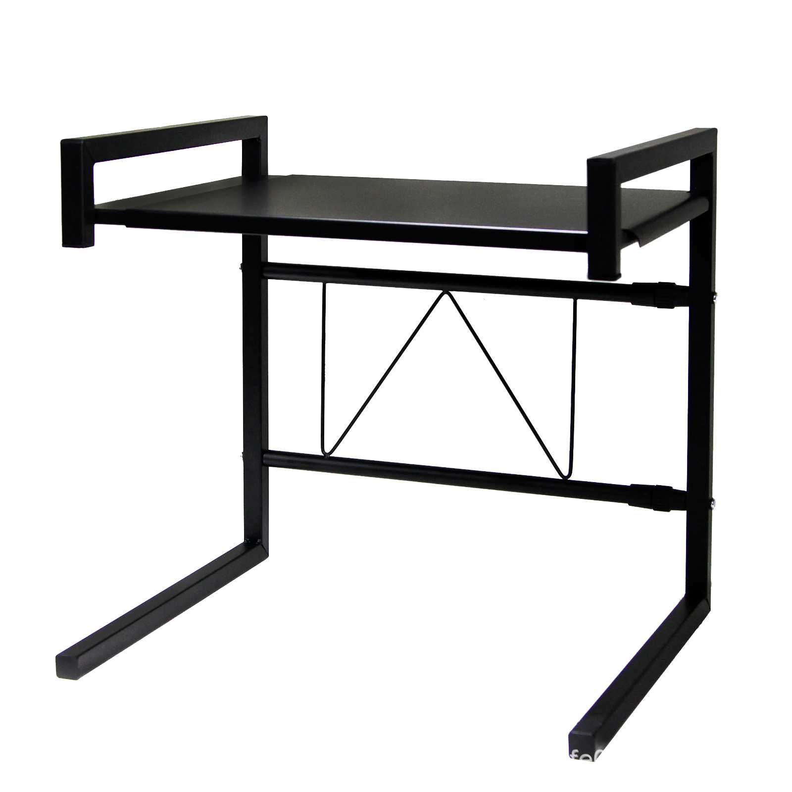 Amazon cross-border retractable microwave oven rack adjustable kitchen seasoning double-layer storage multi-functional storage rack