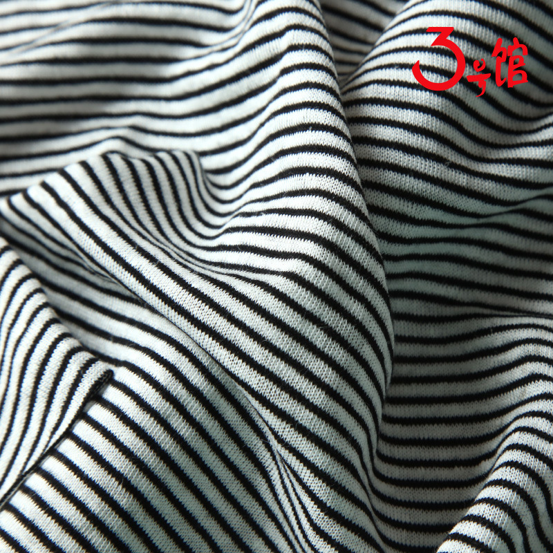 Striped hemp fabric 170g clothing hemp fabric yarn-dyed interval fabric spring and summer dress t-shirt knitted fabric