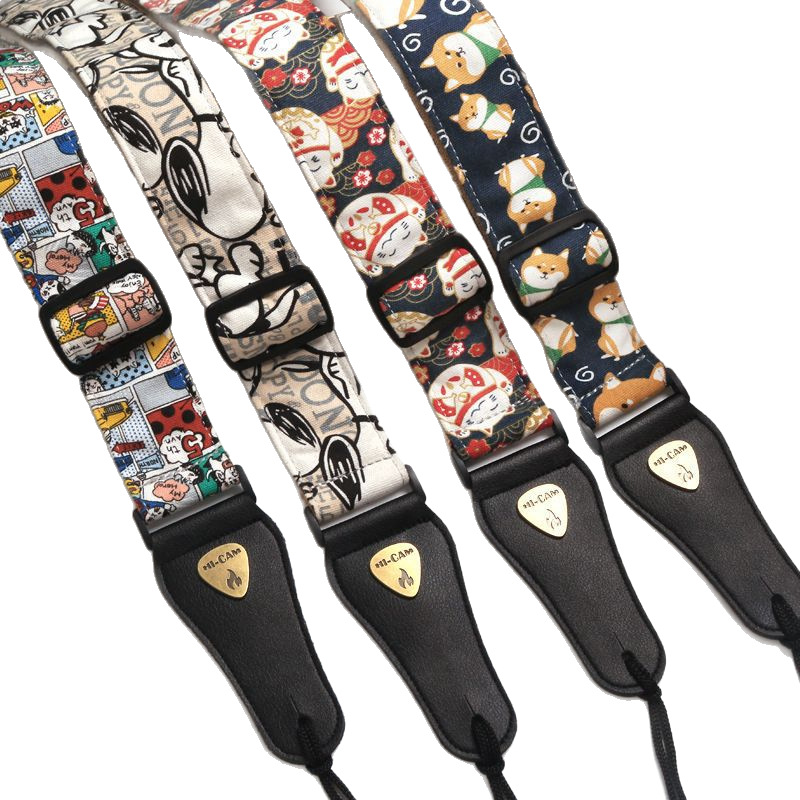 Guitar Strap Cotton Electric Guitar Folk Guitar Strap Electric Bass Strap