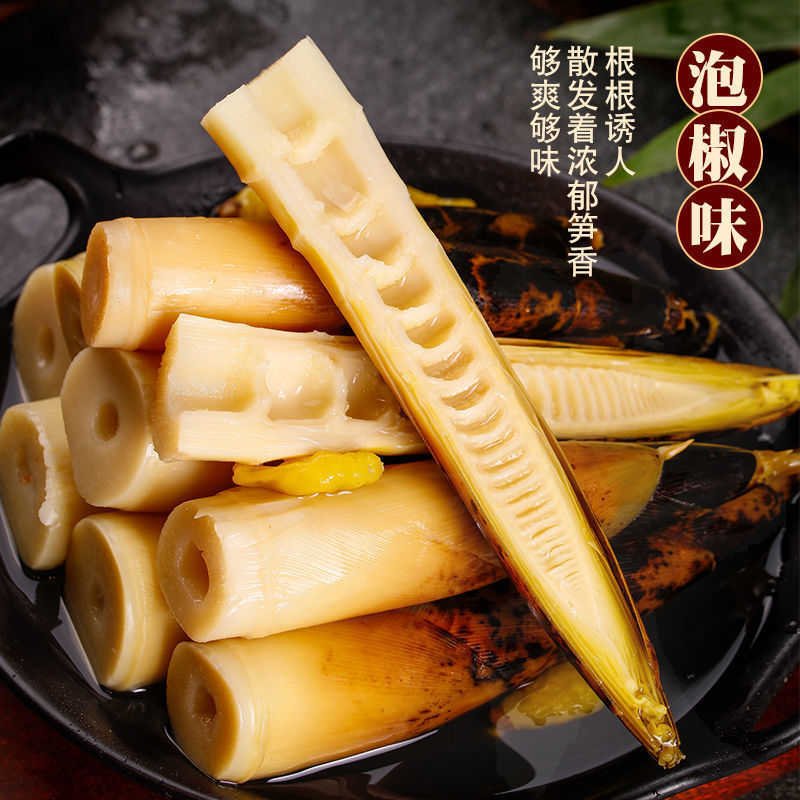 Qianqiu hand-peeled bamboo shoots 230g Internet celebrity bamboo shoots hand-shredded bamboo shoots pickled pepper spicy flavor instant snacks wholesale