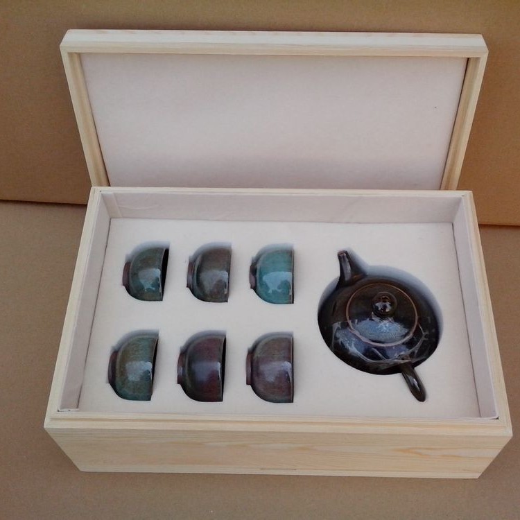 Универсальная подарочная коробка для чая из массива дерева с индивидуальным дизайном крышки для чайных пакетиков