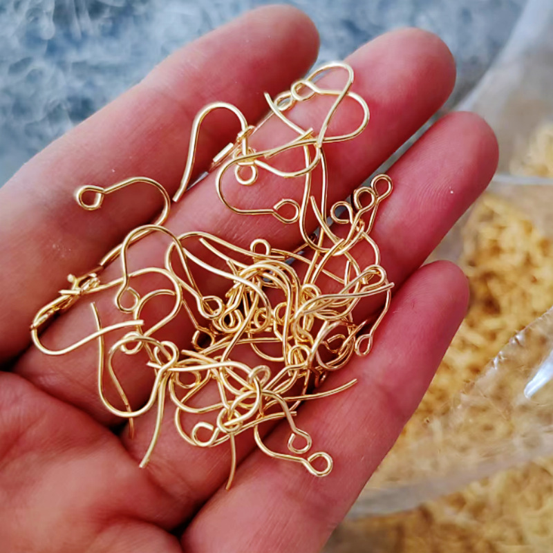 316 Stainless Steel Minimalist Earrings Accessories Material Homemade Earrings Jewelry Ear Hook Plated Real Gold DIY Handmade