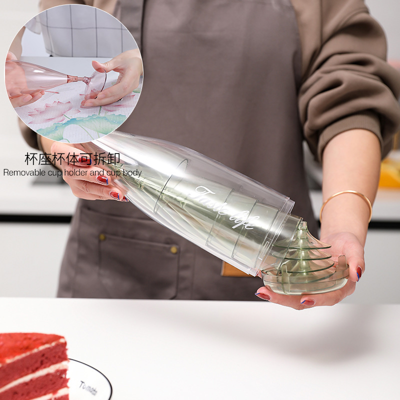 Zhang Bow Goblet Red Wine Glass Set Popular Party Champagne Glass Camping Portable Cocktail Glass Detachable Wine Glass