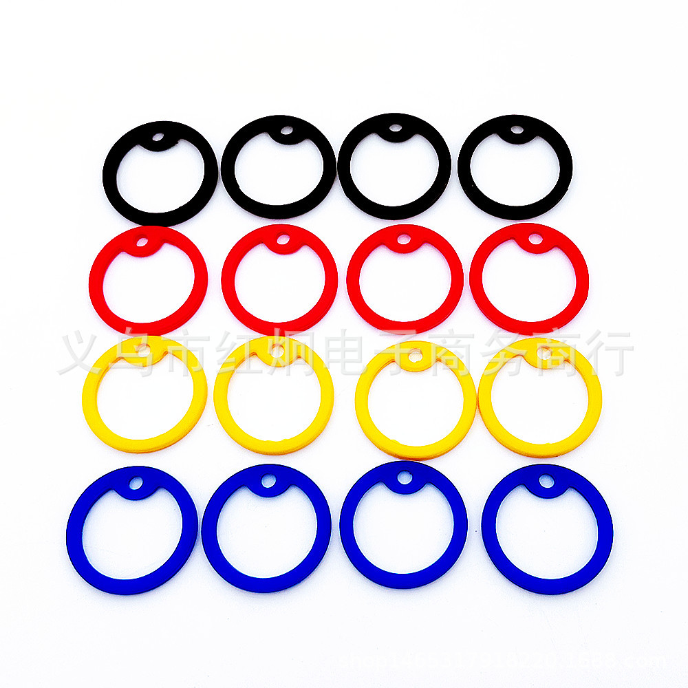Cross-Border Supply Dog Tag Set Military Brand Silencer Ring Silicone Cover Rubber Ring Black Ring Red Ring Blue Ring