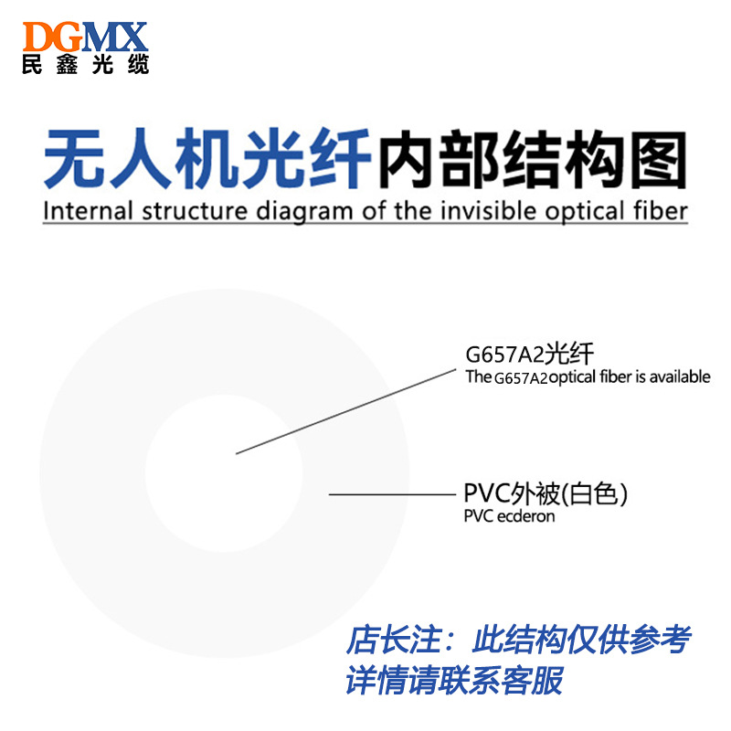Outdoor Drone G657A2/G657A1 Drone Fiber Optic 0.25mm Outdoor Bare Fiber Drone Fiber Optic