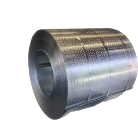 Cross-Border Wholesale In-Stock Steel Structure Building Anti-Slip Stair Treads Anti-Slip Plates Galvanized Iron Plate Steel Plate Hot-Rolled Pattern