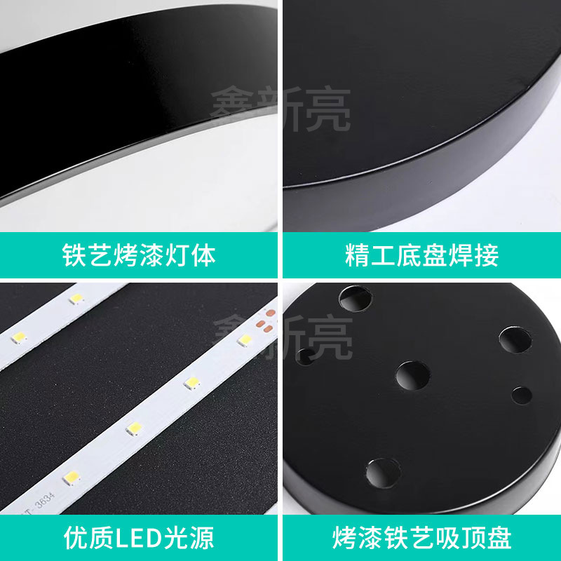 led office chandelier solid round office light hollow round chandelier gym mall ceiling light