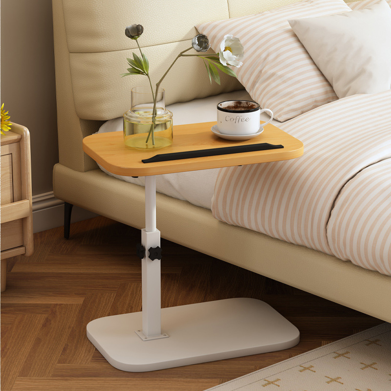 Adjustable and Rotatable Bedside Table, Bed Frame, Movable Storage Rack, Small Side Table, Simple Small Coffee Table, Notebook Placement