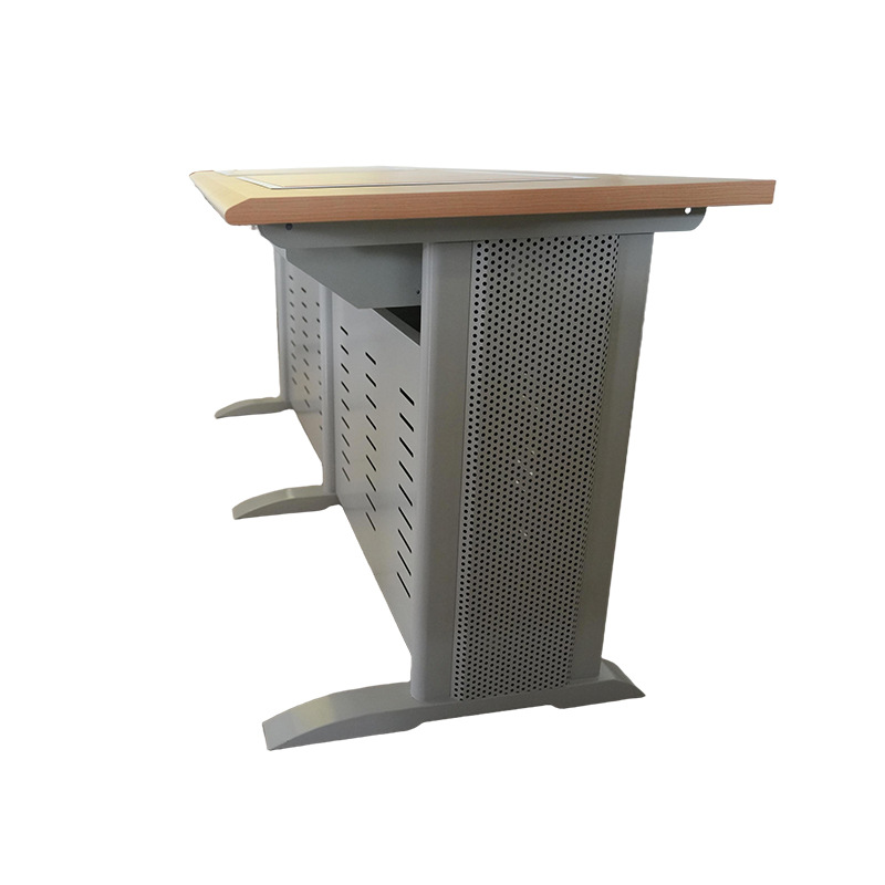 Manufacturer Supplies Double Classroom Computer Table Training Table Tutoring Class Double Learning Computer Table and Chair Multimedia Lecture