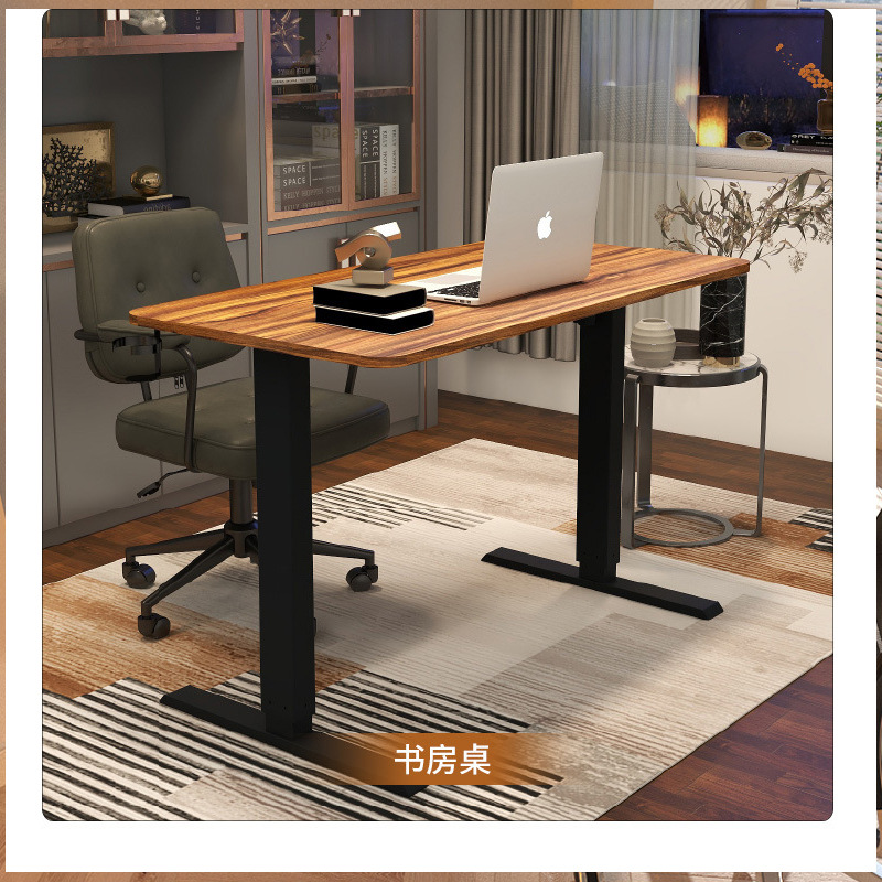 Xavier 1.6 m large desktop walnut color motor electric lifting table stand bracket lengthened lifting desk