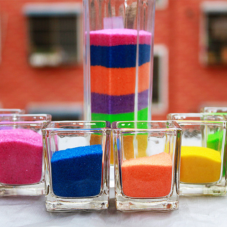 Amusement Park Sand Pool Beach Sand Toy DIY Dyed Colored Sand Hourglass Sand Painting 10g 20g Bottled Colored Sand
