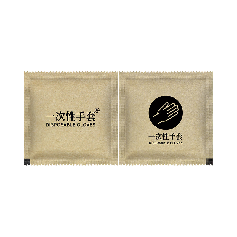 Disposable Gloves Customized Creative Design Logo Independent Small Packaging Catering Fried Chicken Takeaway Food Grade Pe Gloves