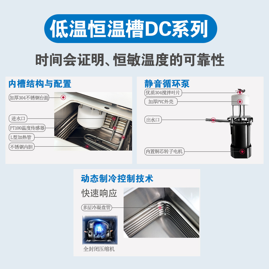 Hengmin Instruments/Hengmin Low Temperature Thermostatic Tank Heating and Cooling Water Bath Reactor Refrigeration Circulation Equipment