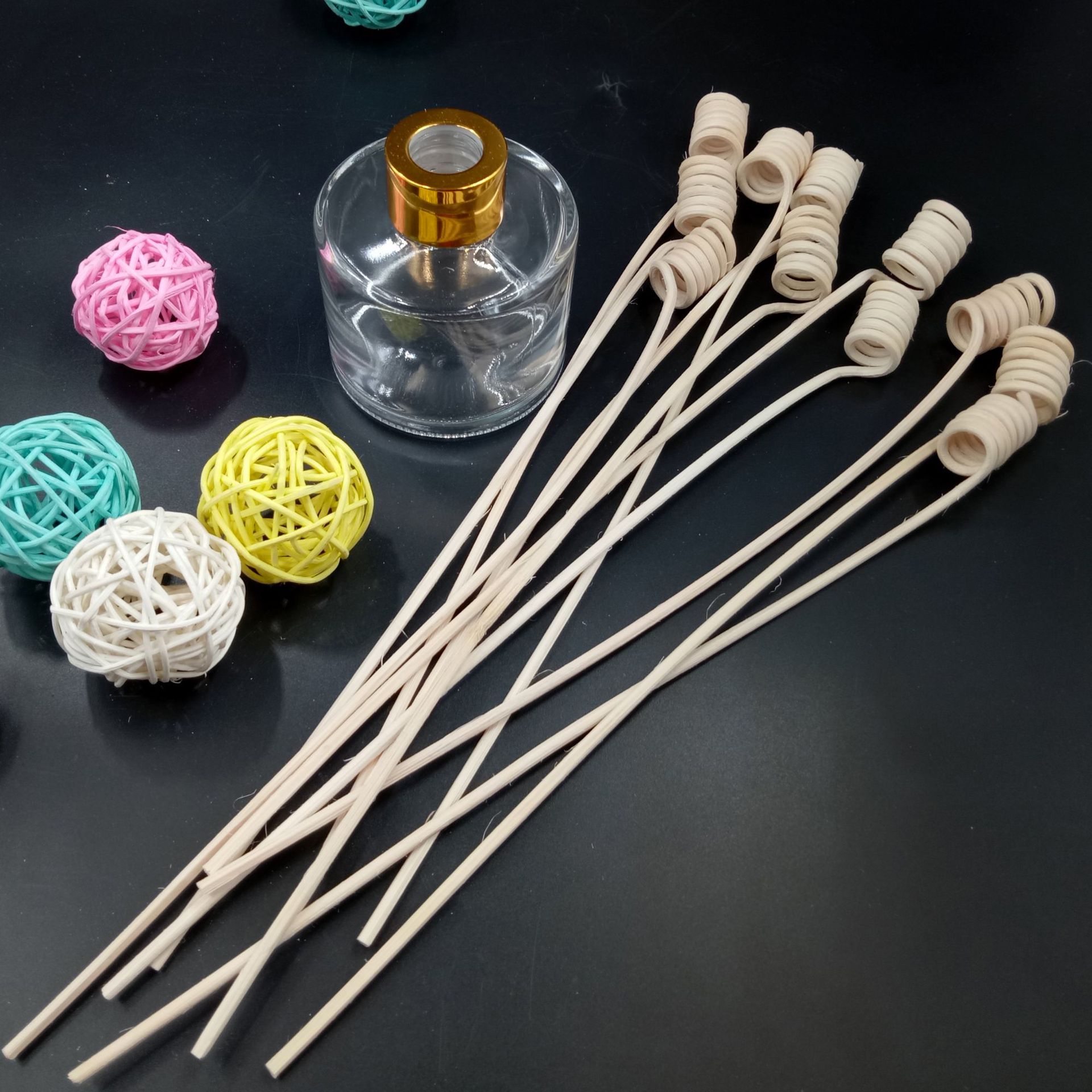 Rattan aromatherapy volatile stick mosquito repellent artifact volatile stick aromatherapy stick aromatherapy dried flower accessories natural color curved Rattan