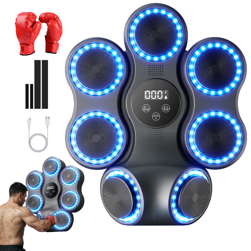 Boxing Target Smart Bluetooth Music Indoor Hook Punch Kidsren and Adults Card Point Digital Boxing Machine Professional Training New Model