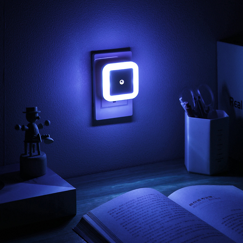 Square LED Smart Induction Night Light Bedside Corridor Hall Bedroom Night Light