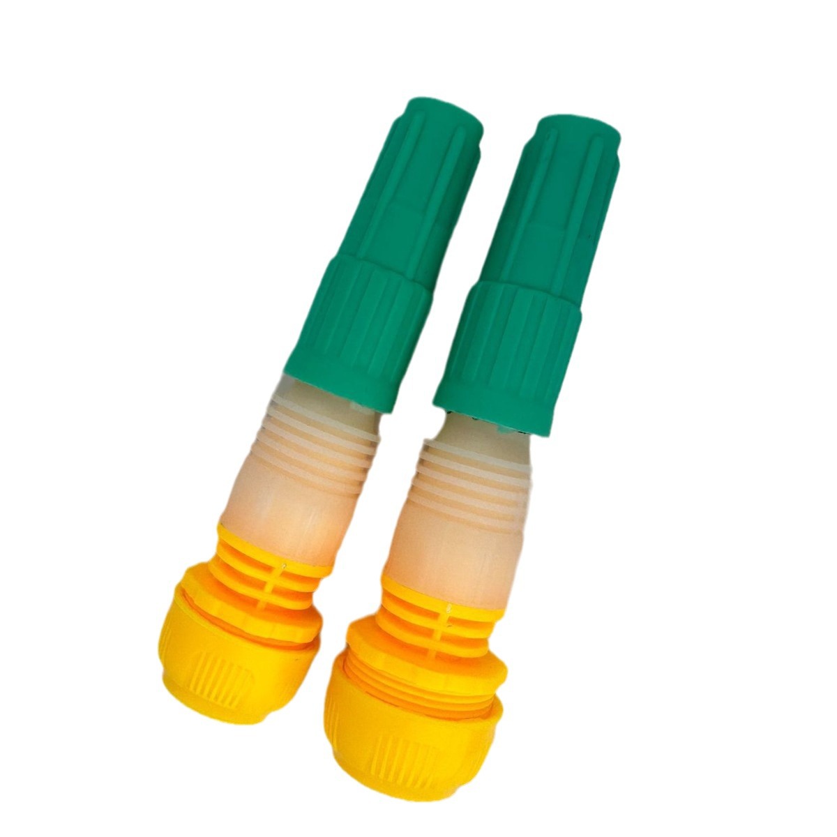 Factory Direct Supply of Adjustable Pagoda Type Direct Spray Car Wash Plastic Water Gun 4 Minutes 6 Minutes 1inch Yellow Adjustable Water Gun