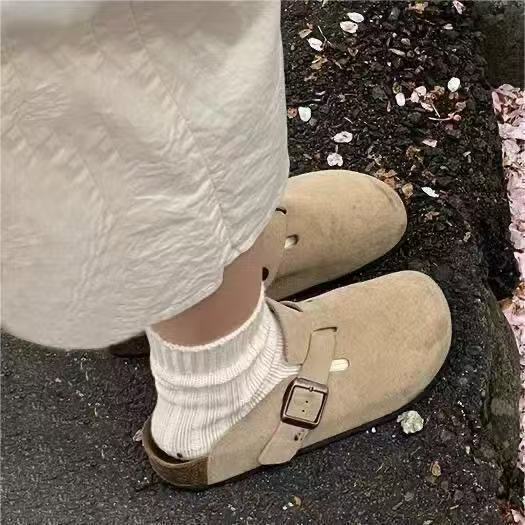 Тапочки Беркентсток с толстой подошвой для женщин, новая весенне-осенняя коллекция, рыболовные полутеплые тапочки Линкольн