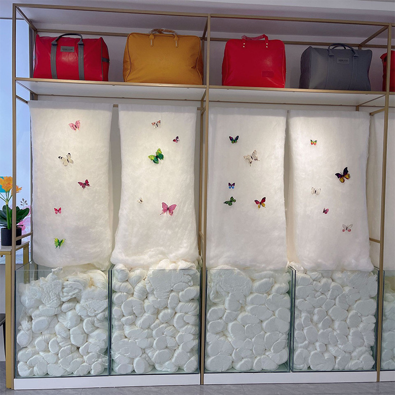 Тонсян 100% двойной тутовый шелк, полуфабрикат, легкое одеяло, голое ядро длинного шелка, оптовая продажа