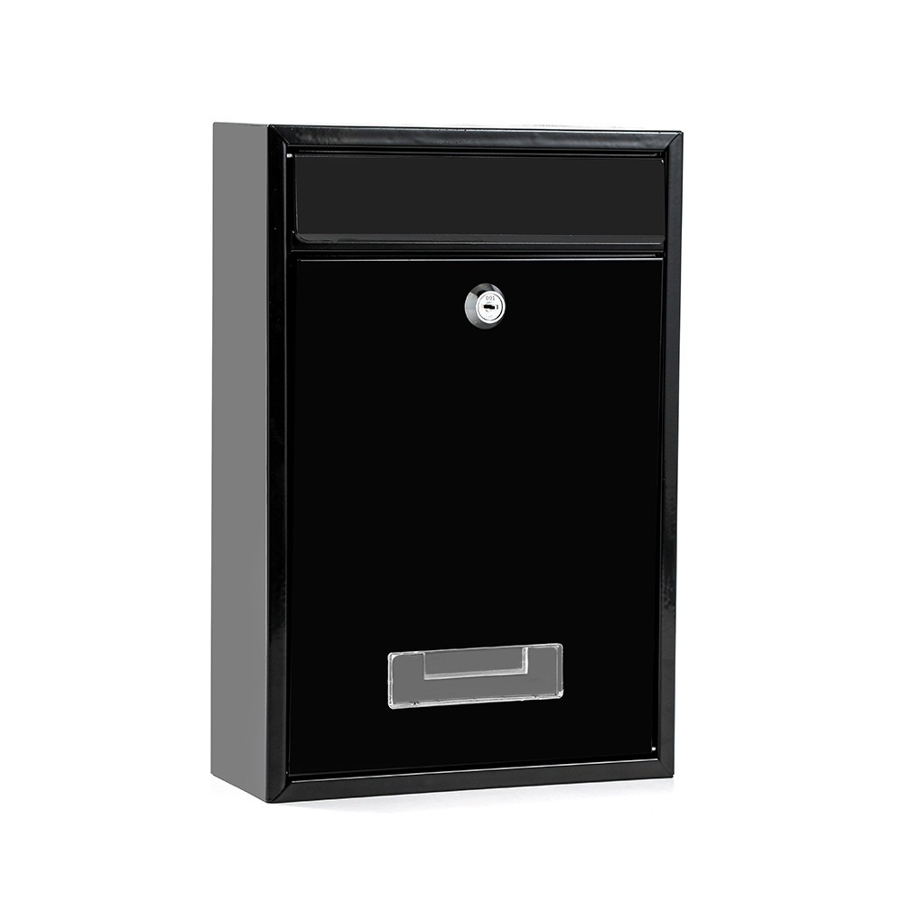 Security wall-mounted mailbox with key lock outdoor mailbox suggestion box metal delivery box cross-border new