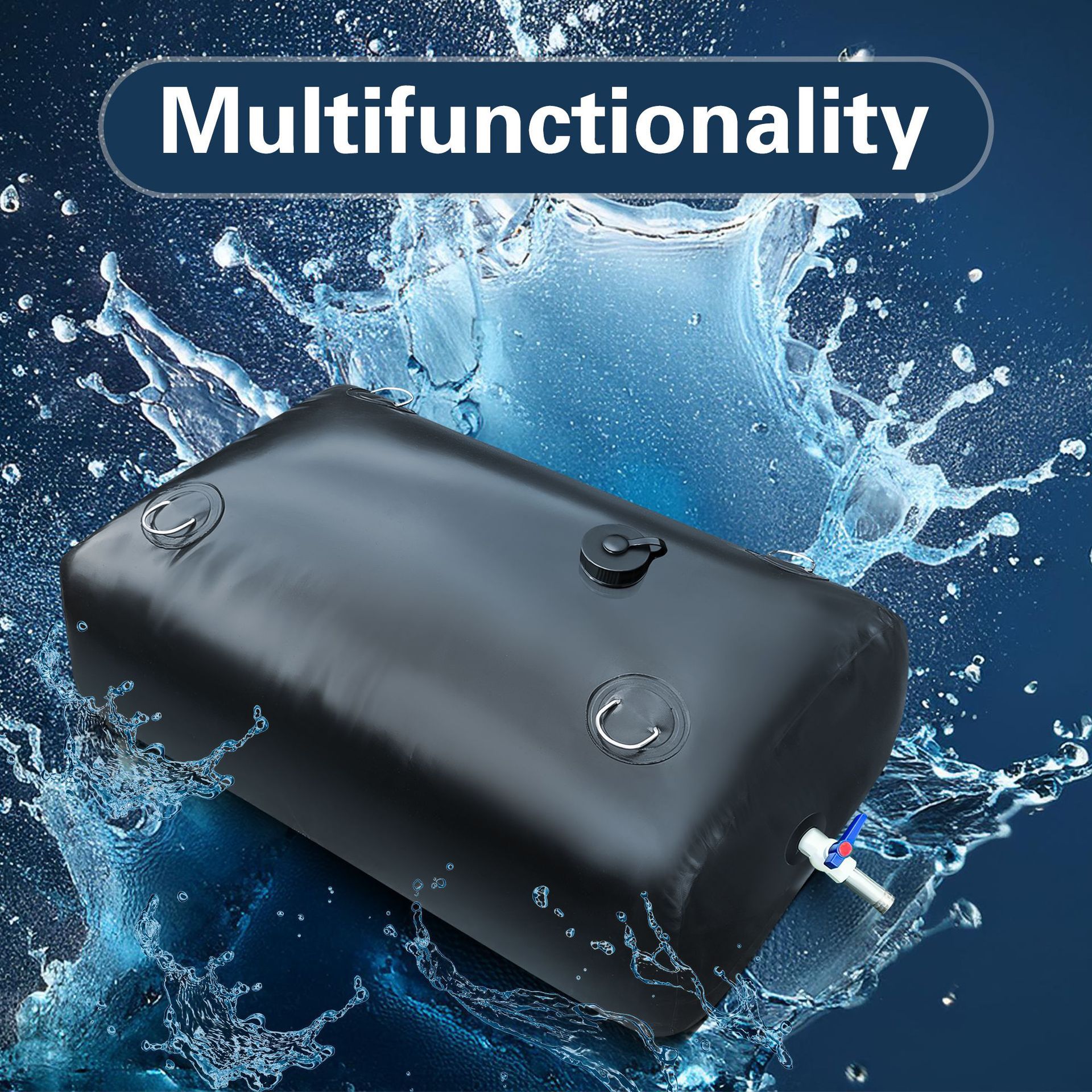 Водяной мешок для прямого водоснабжения, большой объем, портативный складной бак для сельскохозяйственного хранения на транспортном средстве