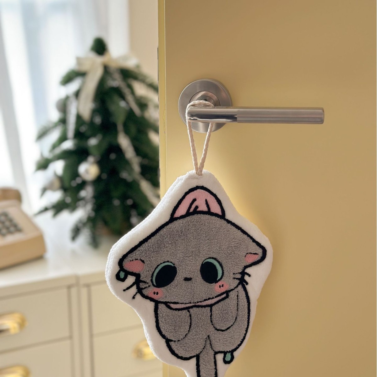 Hot Cats and Dogs Series Super Soft Absorbent Skin-Friendly Coral Fleece Kitchen Toilet Towels