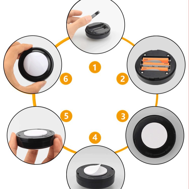 16-Color Rgb Spotlight with Remote Control, Cabinet Light, Wine Cabinet Light, Touch Led Sound-Activated Light, Ambient Light, Smart Sensor Light