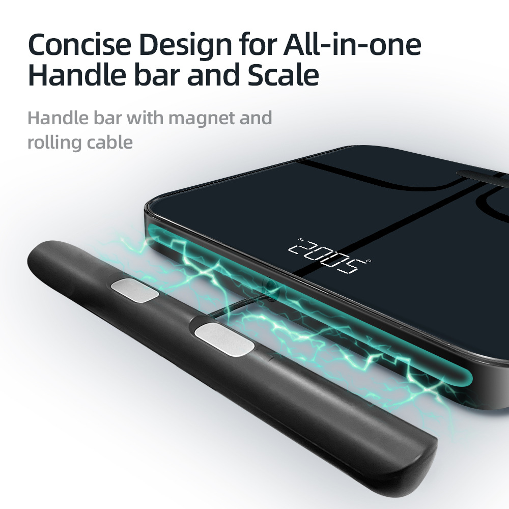 Cross-border new professional eight-electrode body fat scale independent station intelligent APP weight scale dual-frequency precision electronic scale