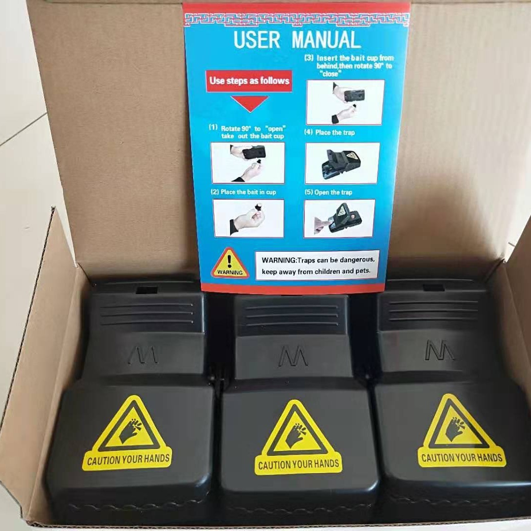 Factory direct batch high sensitive bite large household plastic rat trap rat trap rat clamp