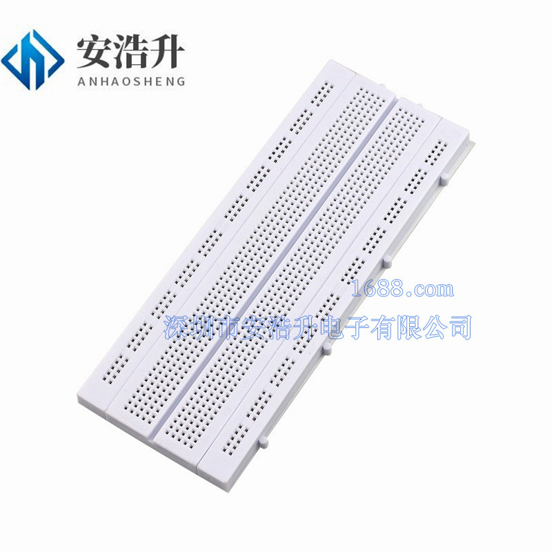 Gl-12 840 Holes High-Quality Breadboard Experimental Board Universal Board Can Be Spliced and Combined 175*67*9mm