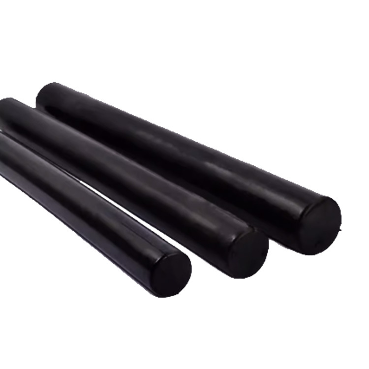 Rubber Rod Solid Round Black Rubber Rod High Elastic Cylindrical Rubber Shock-Absorbing Rubber Rod Neoprene Rubber Rod