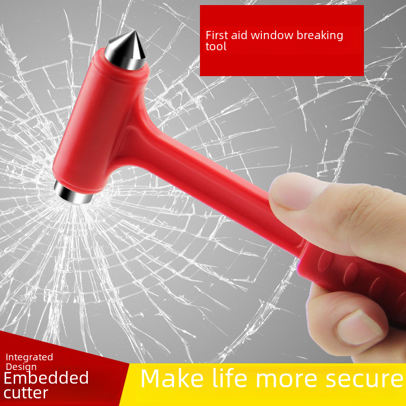 Multifunctional Two-In-One Safety Hammer Car Safety Supplies Solid Mini Safety Hammer Car Escape Tool Small Hammer