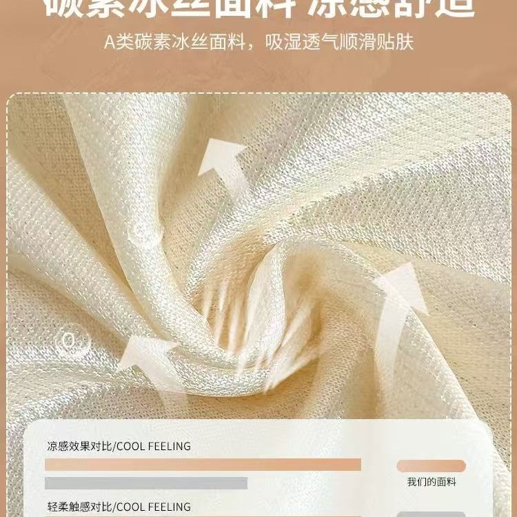 Summer Ice Silk Mat Bed Sheetss, Summer Cooling Mat Three-Piece Set 2025 New Cooling Bed Sheetss, Foldableable Air-Conditioned Soft Mats