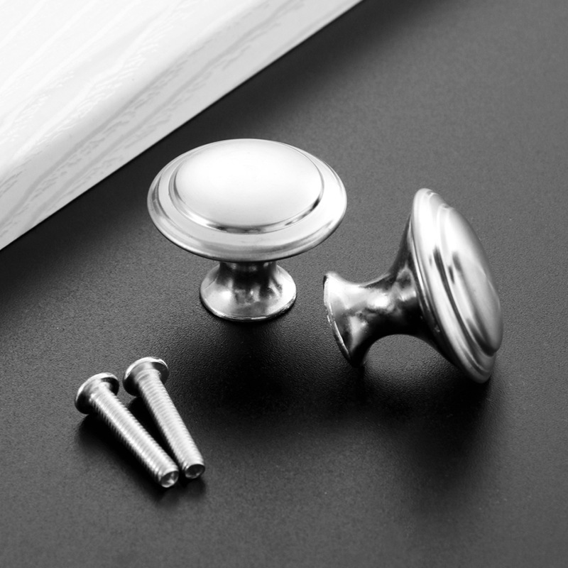 Stainless Steel Single Hole Handle Gold Black Cabinet Shoe Cabinet Mushroom Door Handle Simple Drawer Round Furniture Handle