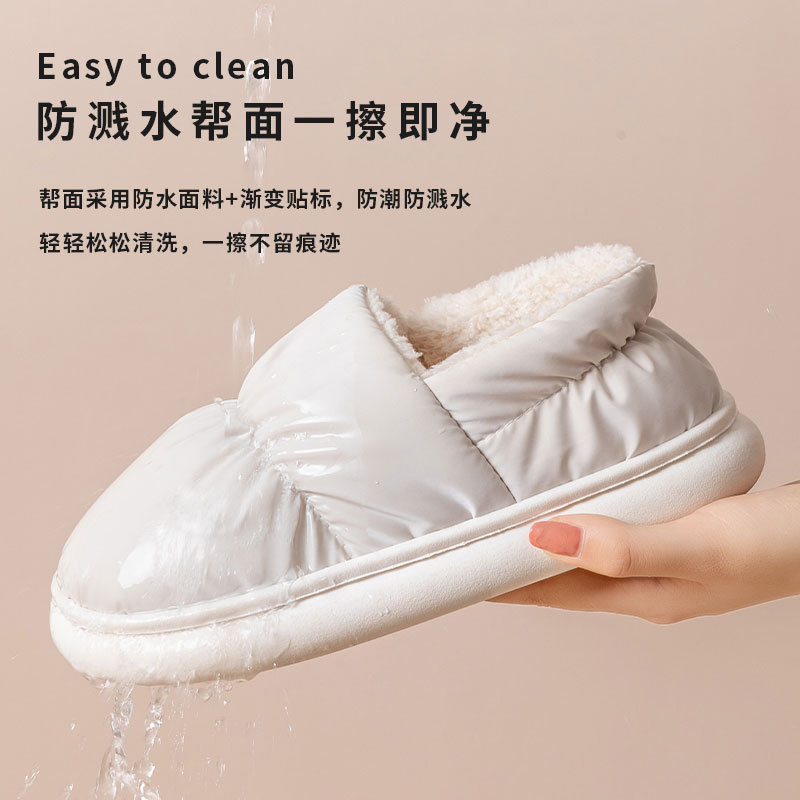 Зимние хлопковые тапочки, домашние тапочки, дышащие хлопковые обувь для женщин, теплые хлопковые туфли с нескользящей пяткой, оптовая продажа мужских туфель
