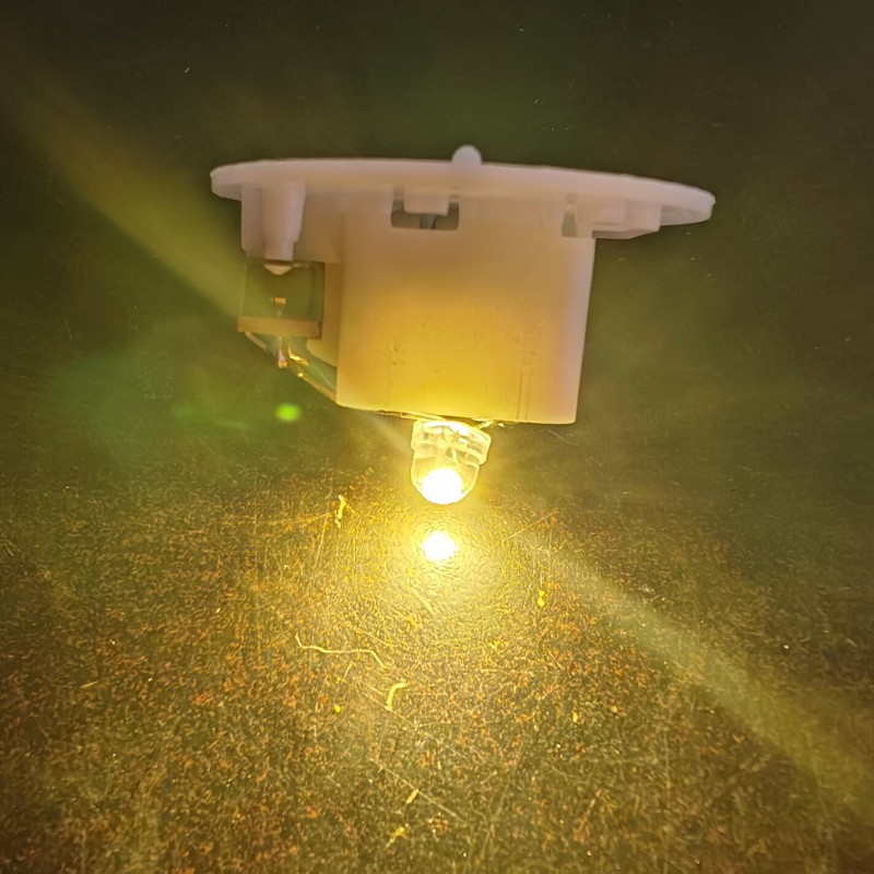 Safety Anti-Falling Screw Warm-Colored Light-Emitting Base Movement Toy Crafts Use Environmentally Friendly Lamp Holder Battery Box Night Light