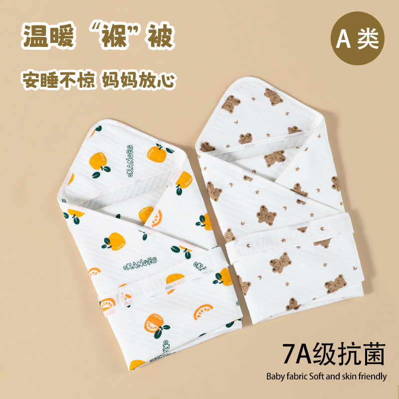 Одеяло для младенцев из чистого хлопка, анти-шоковое одеяло для новорожденных, ультрамягкое одеяло для всех сезонов, анти-испуг