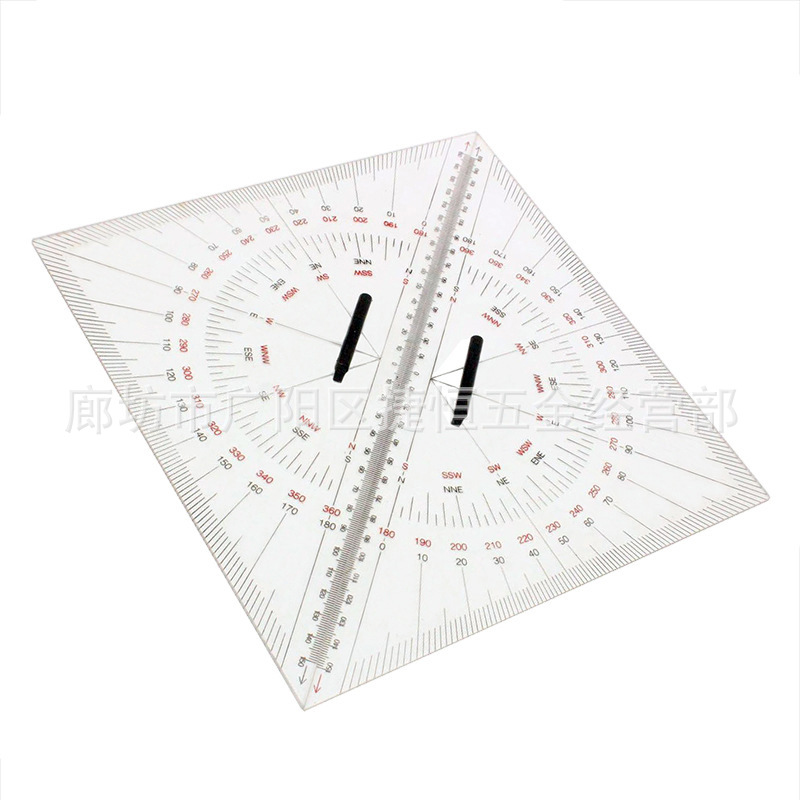 Marine Navigation Triangle Plate Triangle Ruler Distance Measurement Teaching Engineering Design Chart Drawing Navigation Distance Measurement Triangle Plate