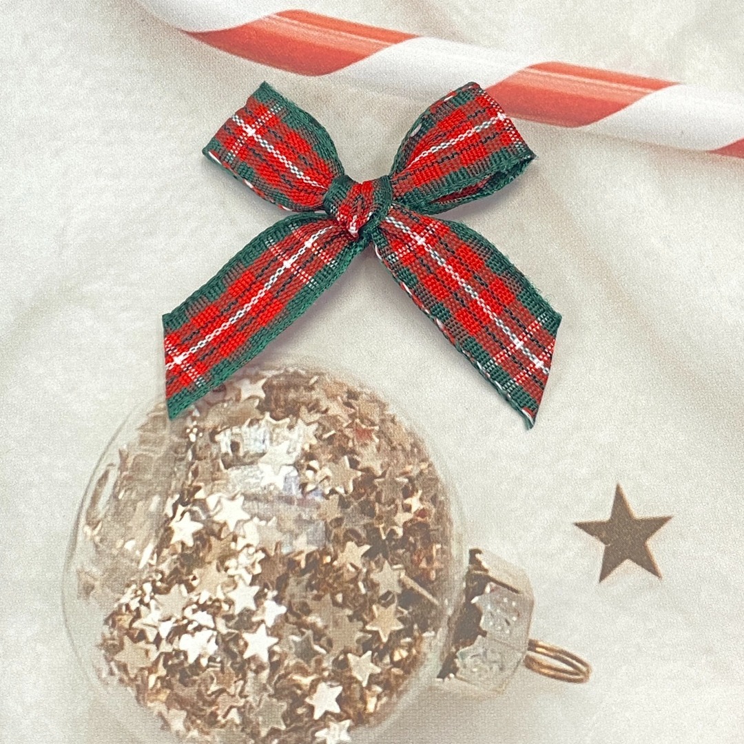 Christmas Festival Decoration 1.0 Plaid Hand Tie Tie Headwear Pendant Atmosphere Decoration Bow Diy Accessories Wholesale