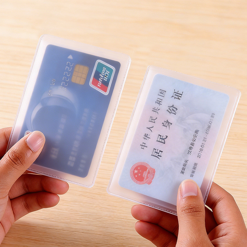 Прозрачный матовый антимагнитный держатель для банковских карт, держатель для IC-карт, держатель для удостоверений личности, держатель для проездных, защитный чехол для карт членства