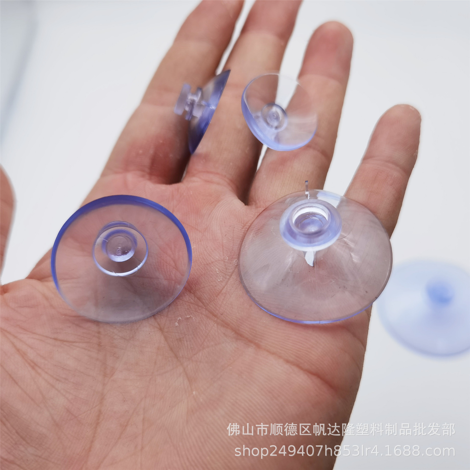 Sandalon PVC mushroom head suction cup transparent glass suction cup stainless steel kitchen utensils for a variety of scenarios