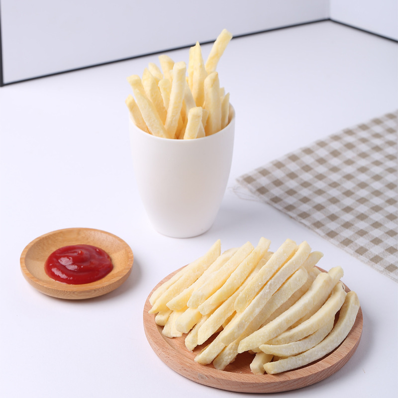 Frozen French Fries Semi-Finished Product for Commercial Use, Suitable for Stalls, Fried in Air Fryer, Easy to Operate, Quick-Frozen, Crispy, Peeled, American Style
