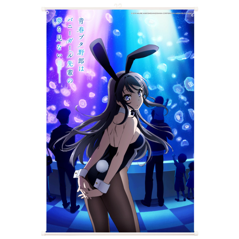 Starwood Genuine Youthful Pig-Headed Boy Will Not Dream of Bunny Girl Senior Sister Sakurajima Mai Hanging Painting Living Room Decorative Painting