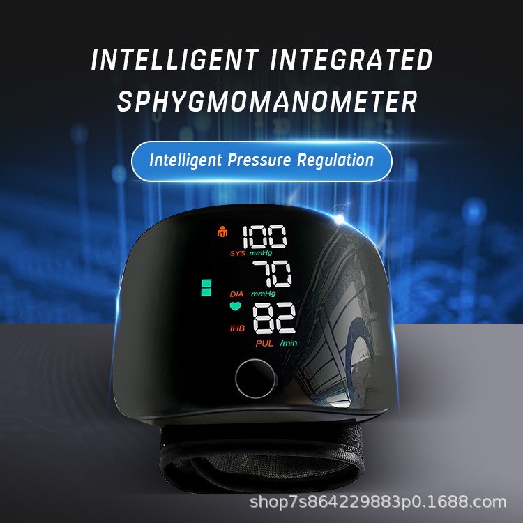 Chinese and English new blood pressure measuring instrument home wrist electronic sphygmomanometer medical precision automatic for the elderly