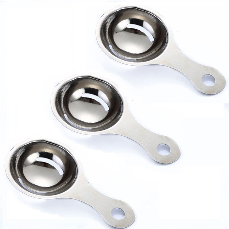 Egg white separator stainless steel egg separator egg separation artifact household egg liquid through egg white protein separation spoon