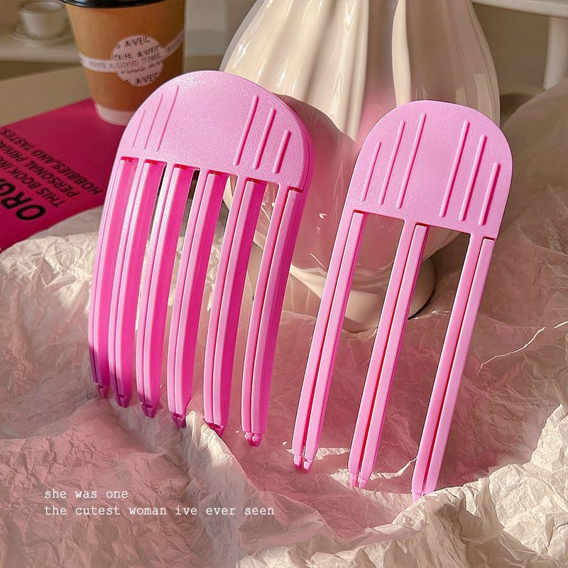 Korean-Style Hair Styling Comb Cushion Root Hair Clip High Crown Fluffy Magic Tool for Women's Forehead Bangs Fluffy Clip Lazy Bun Hairstyle